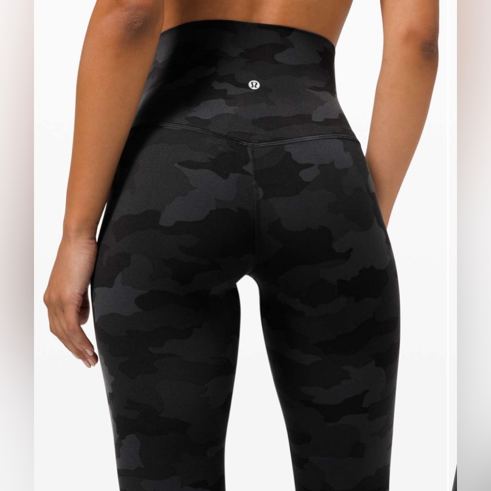 Lululemon Align Super-High Rise Pant 28" - Heritage 365 Camo Deep Coal Multi